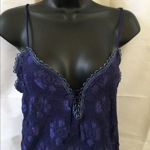 Cinema Etoile SZ Small Med Blue Lacey Short NIGHTY